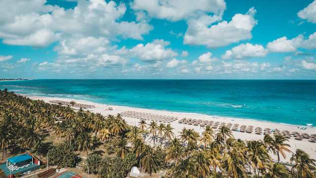 Der Strand von Varadero in Kuba.