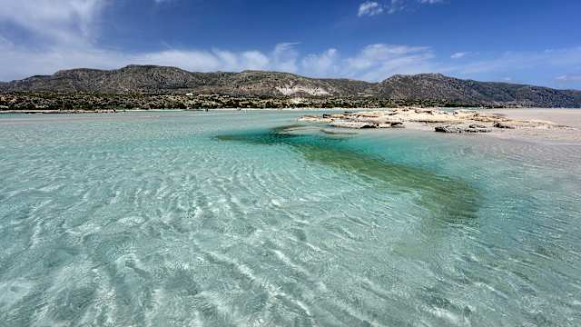 Elafonissi Lagune und Strand, Chaniá, Kreta, Griechenland