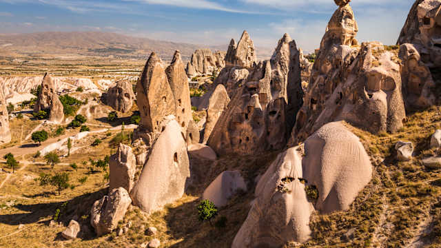 Felsformationen in Kappadokien, Türkei