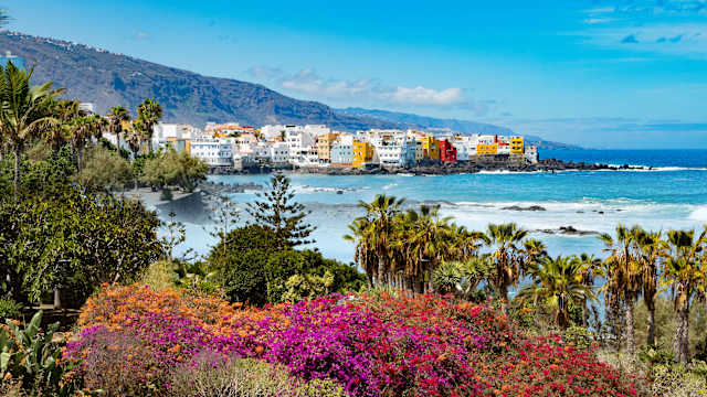 Küste in Puerto de la Cruz, Teneriffa, Spanien