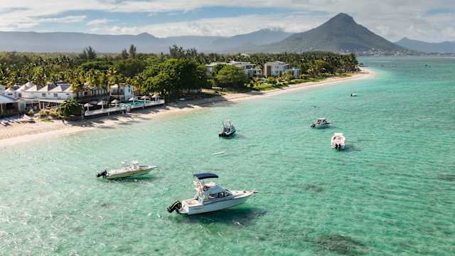 Küste von Mauritius bei Flic en Flac