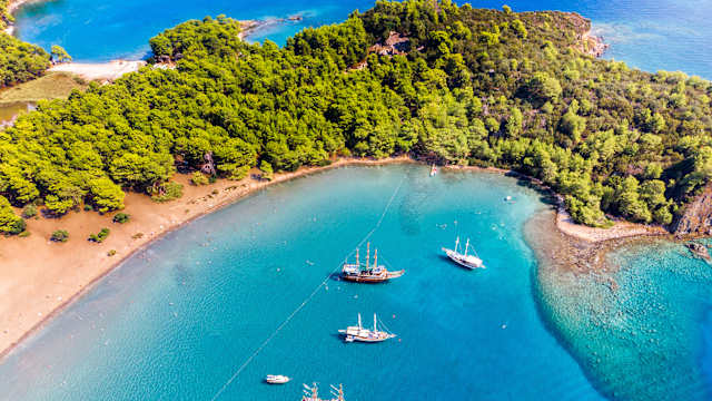 Phaselis Beach, Antalya, Türkei