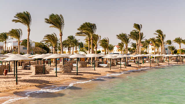 Sand beach. Red Sea, Egypt