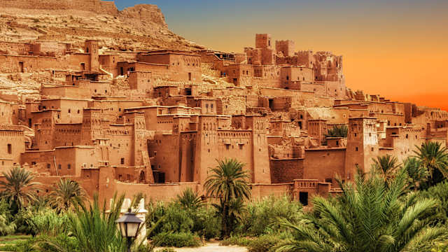 Kasbah Ait Ben Haddou im Atlasgebirge von Marokko