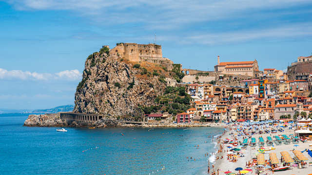 Castle Scilla in Kalabrien, Italien