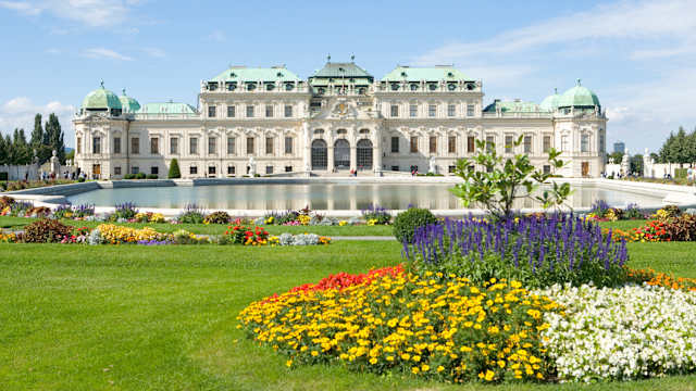Austria, Vienna, Belvedere Palace and gardens