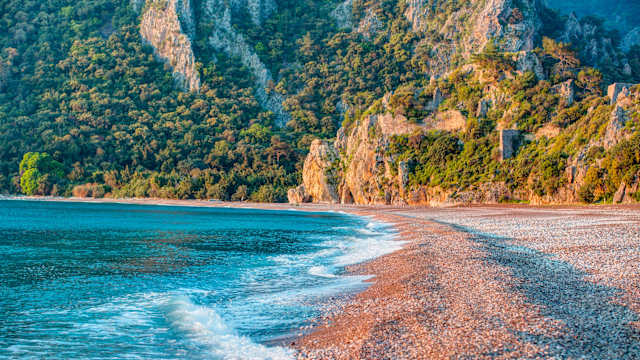 Ruins of ancient roman city Olympos near Antalya, TurkeyRuins of ancient roman city Olympos near Antalya, Turkey