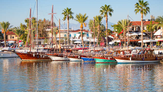 Bootsanlegestelle, Side, Türkische Riviera