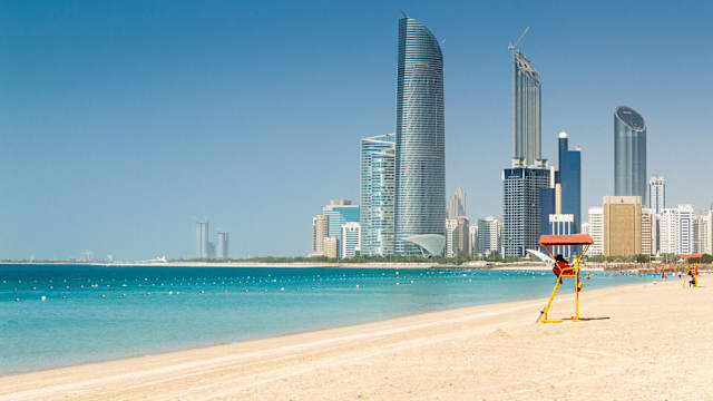 Die Skyline von Abu Dhabi