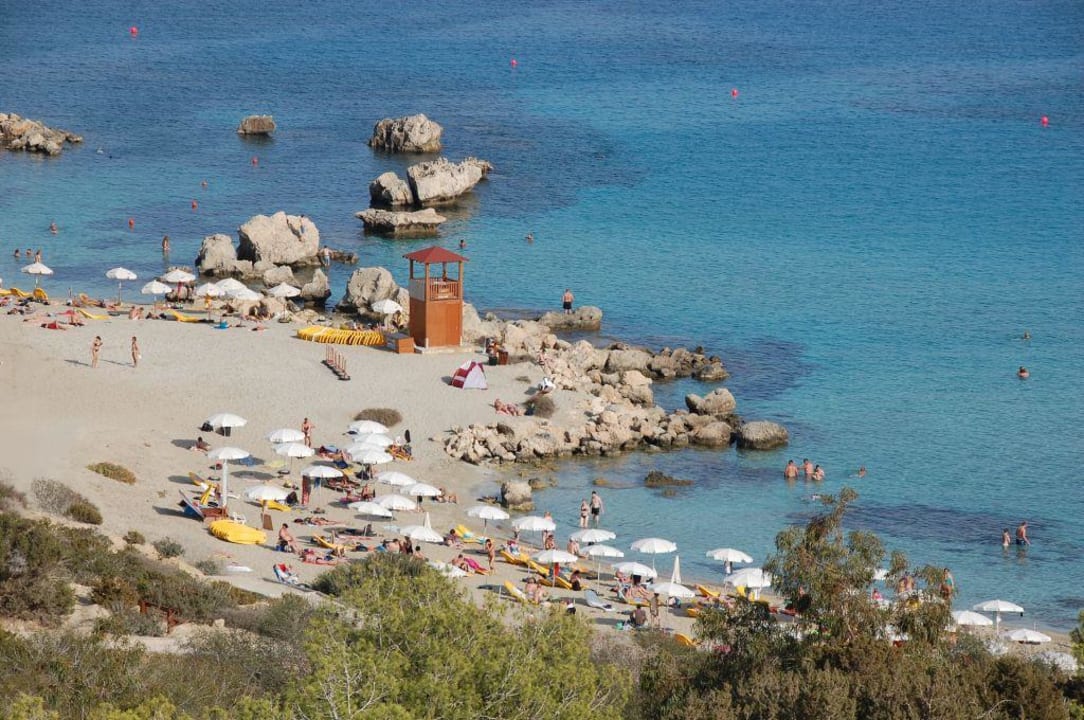 Strand Unterhalb Des Grec Hotel Grecian Park Protaras