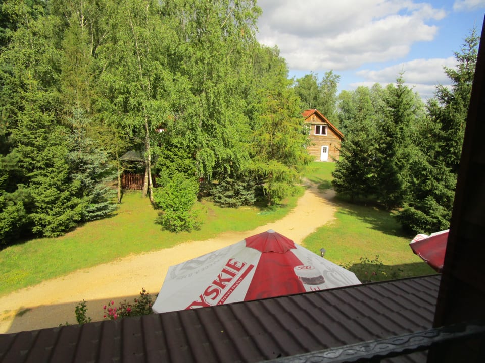 Blick aus dem Hotelzimmer Center Hotel Bronkow Bronkow Bronków