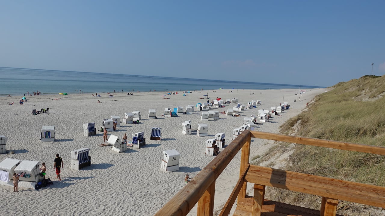 Weststrand Blick Nach Nor Hotel Strand Am K Nigshafen List Auf