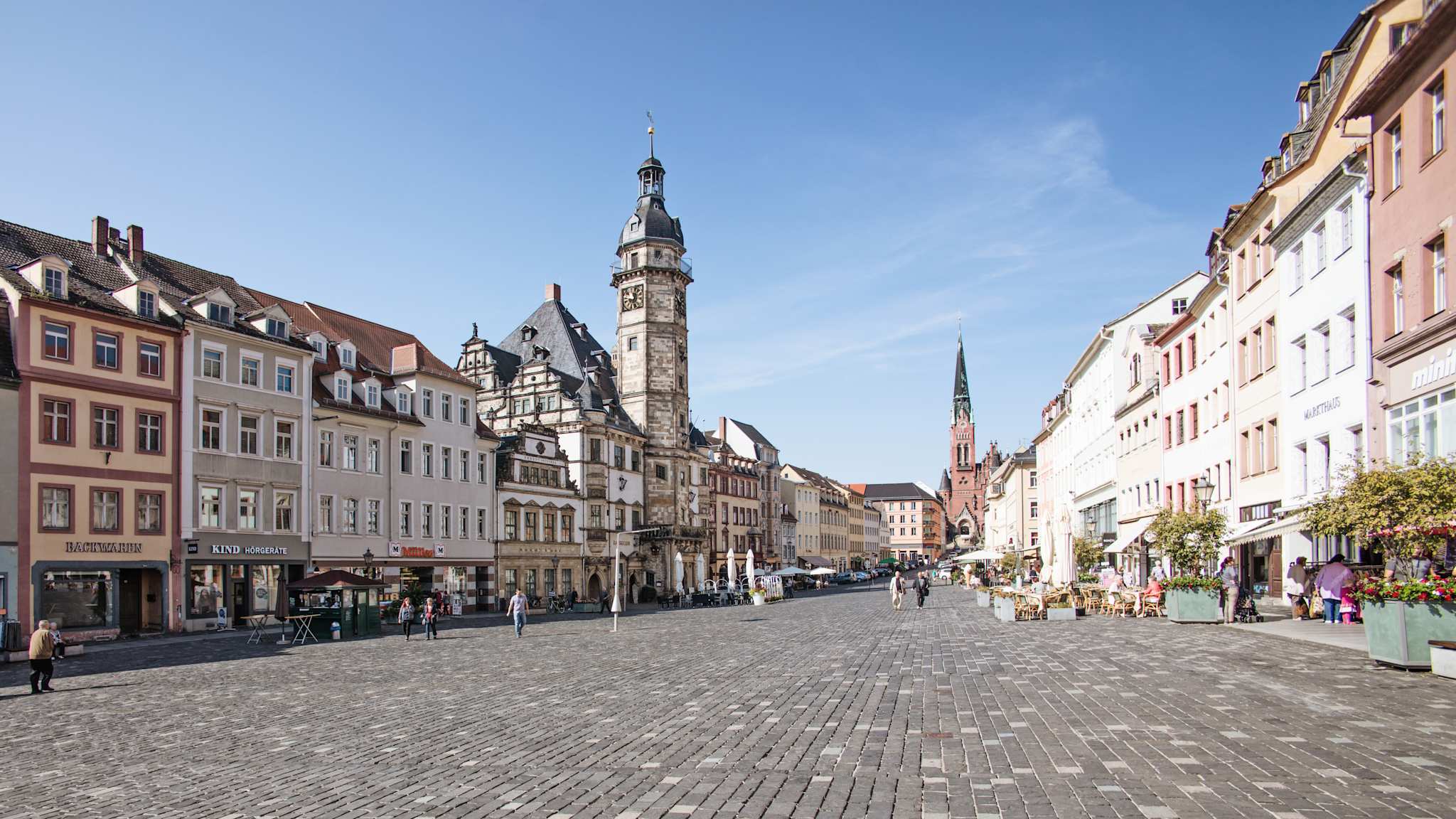 Blick auf den Altenburger Hauptmarkt