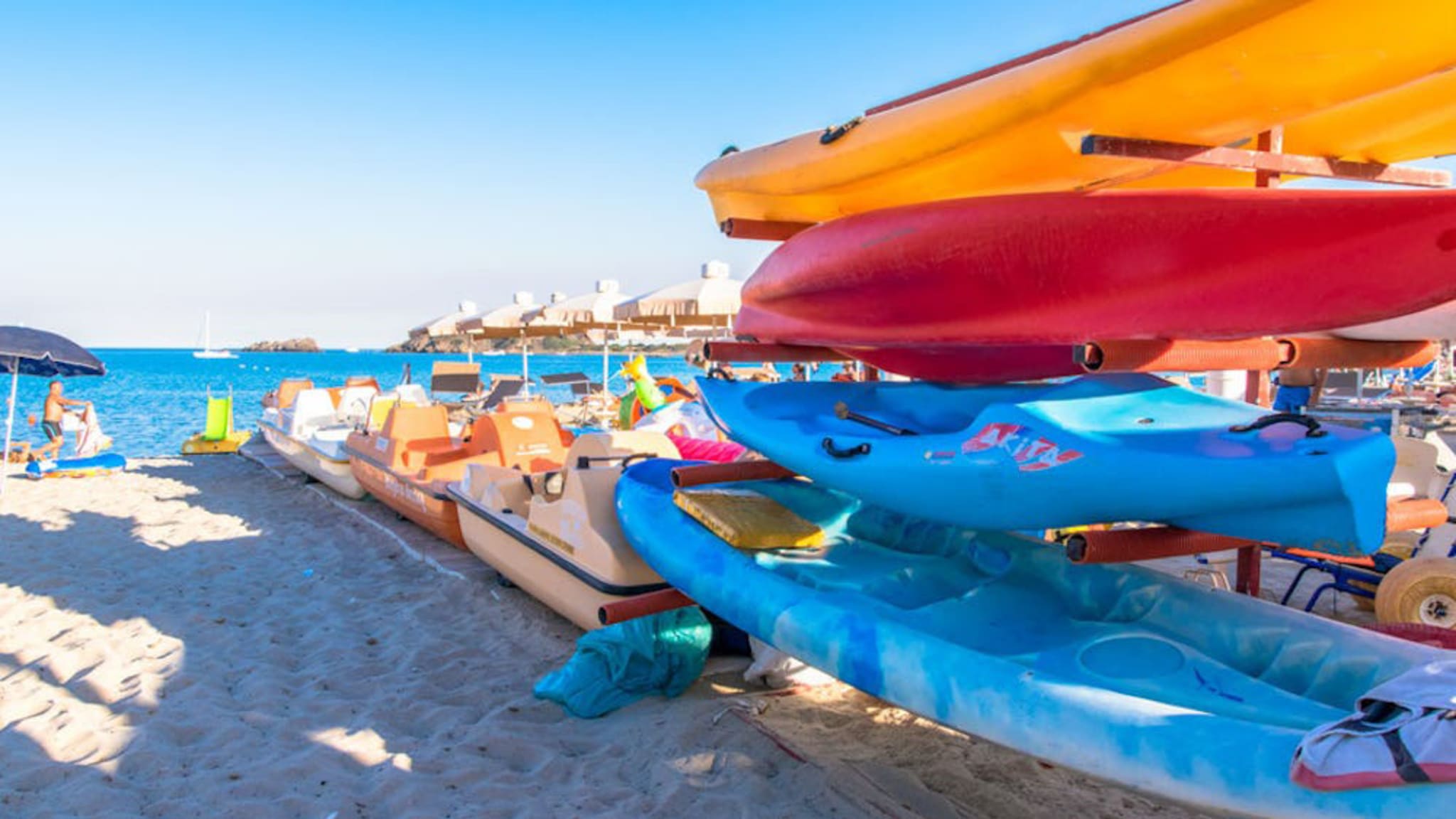 Boote am Strand