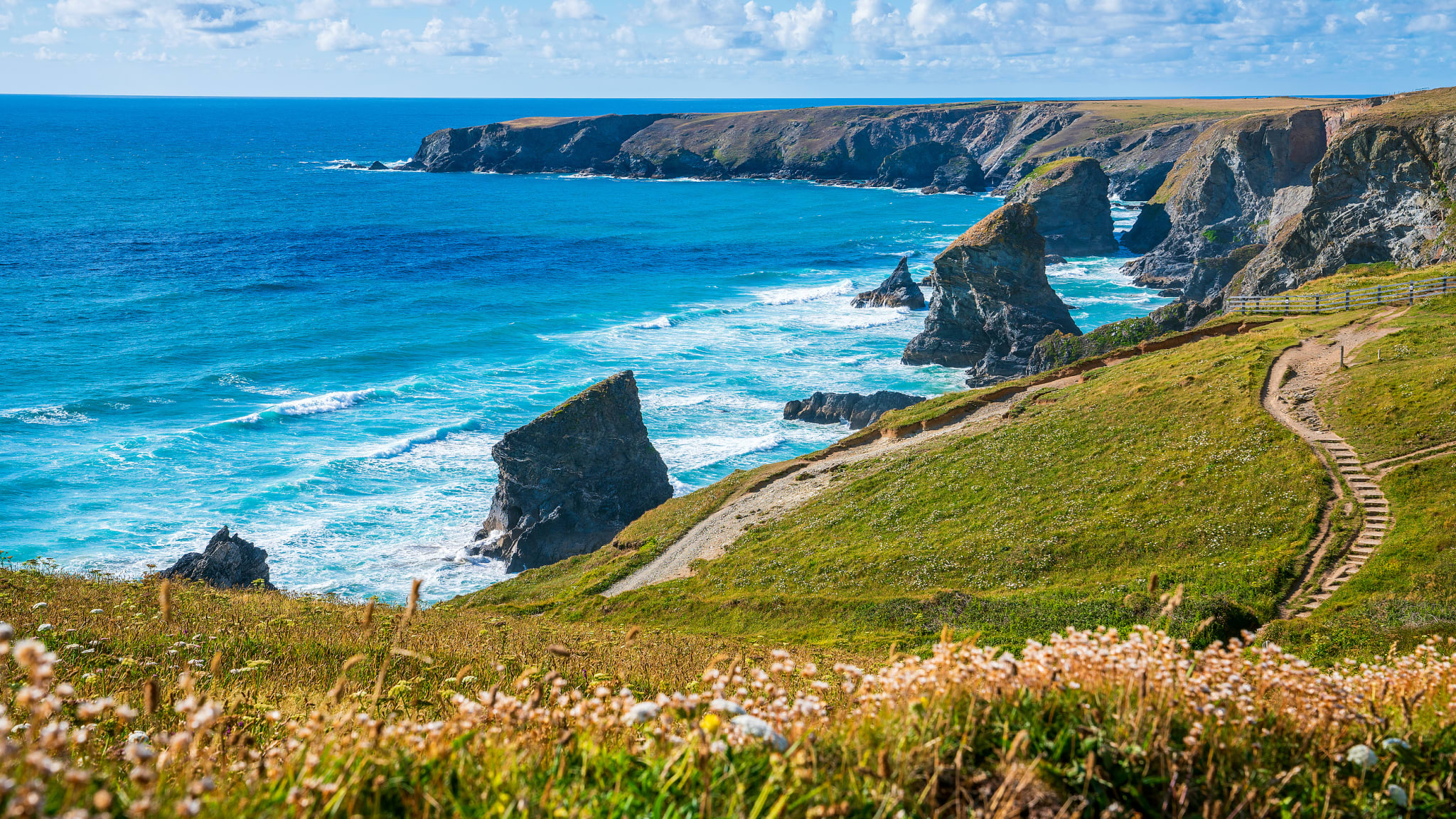 Bedruthan-Stufen, England © Sebastian Wasek/HUBER IMAGES