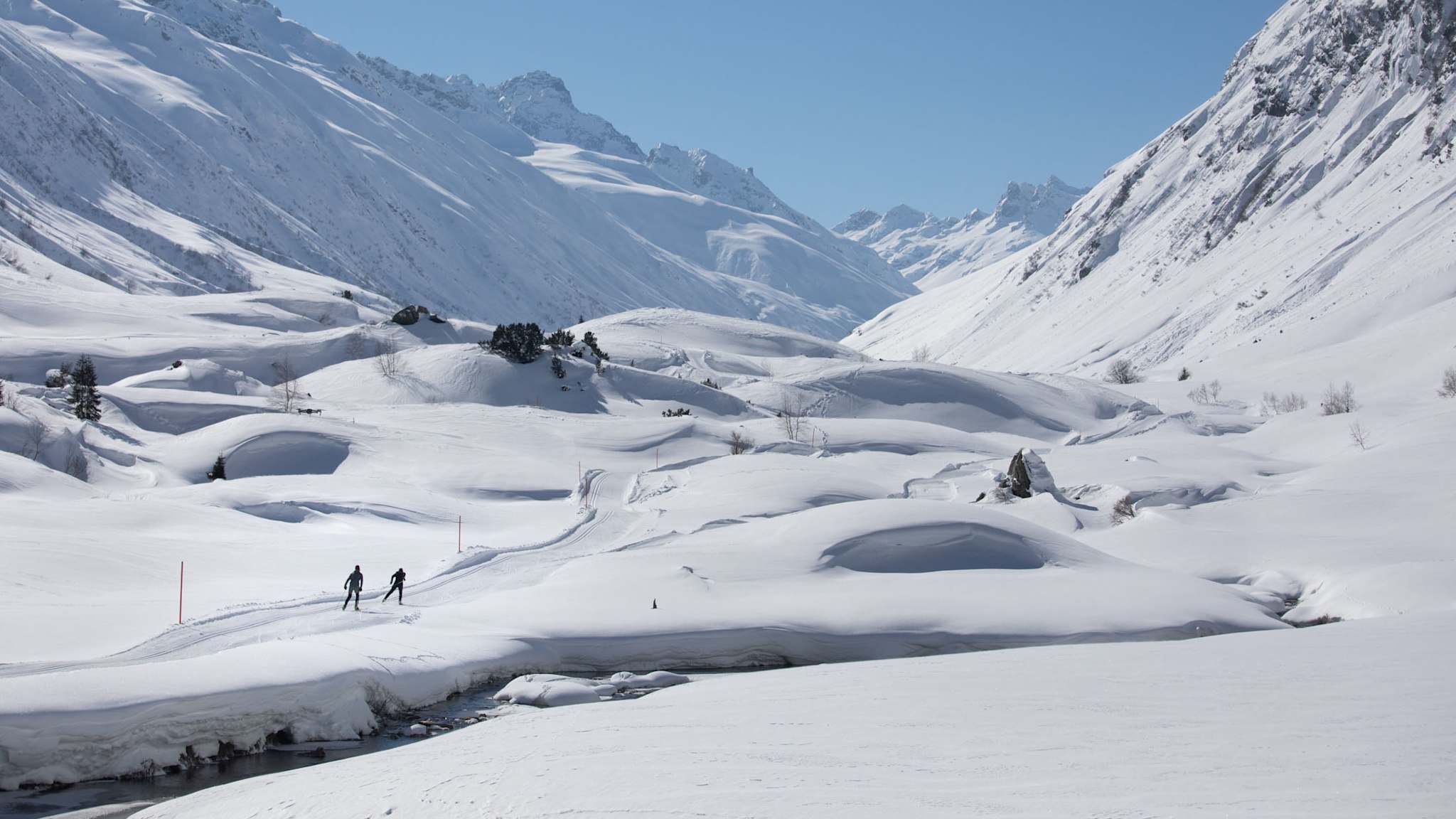 Winterlandschaft in Galtür, Tirol