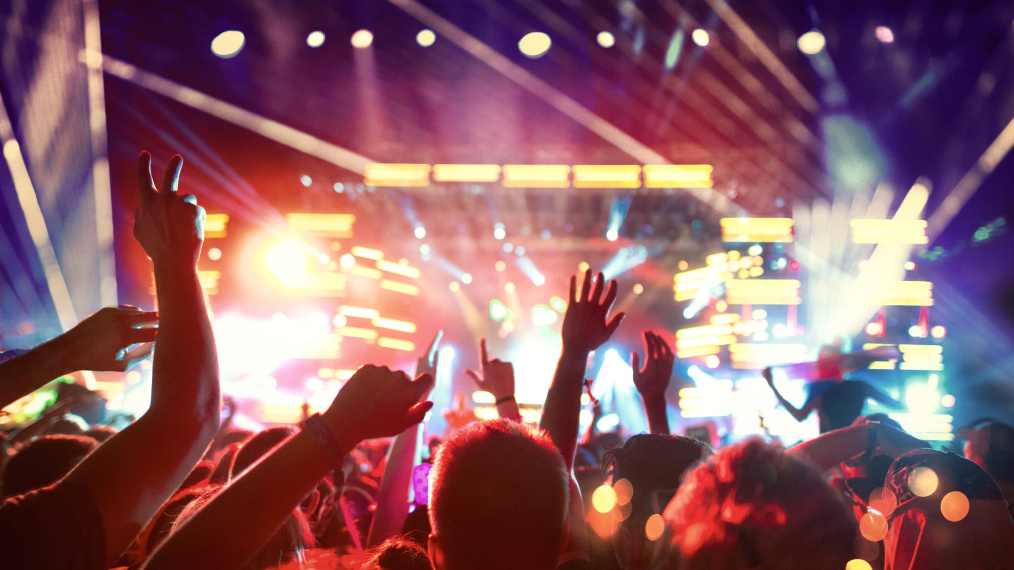 Gruppe von Fans bei einem Konzert © gilaxia/E+ via Getty Images