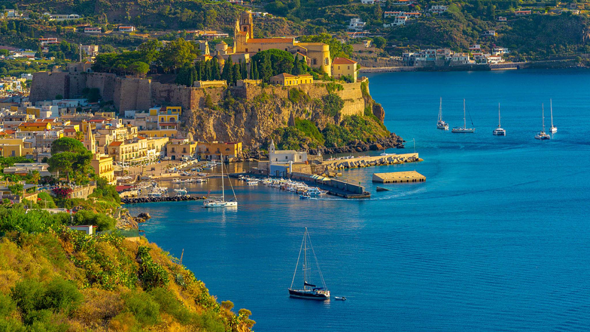 Marina Corta, Lipari, Sizilien, Italien