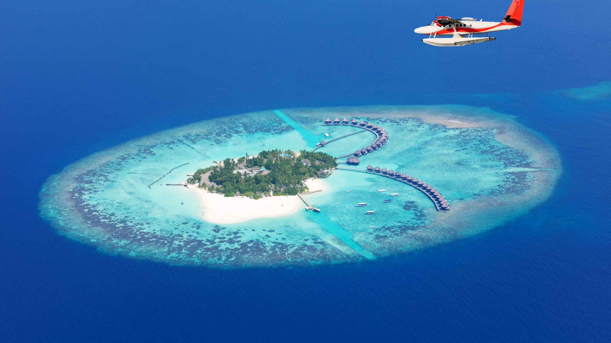 Insel, Malediven © Jag_cz/iStock / Getty Images Plus via Getty Images