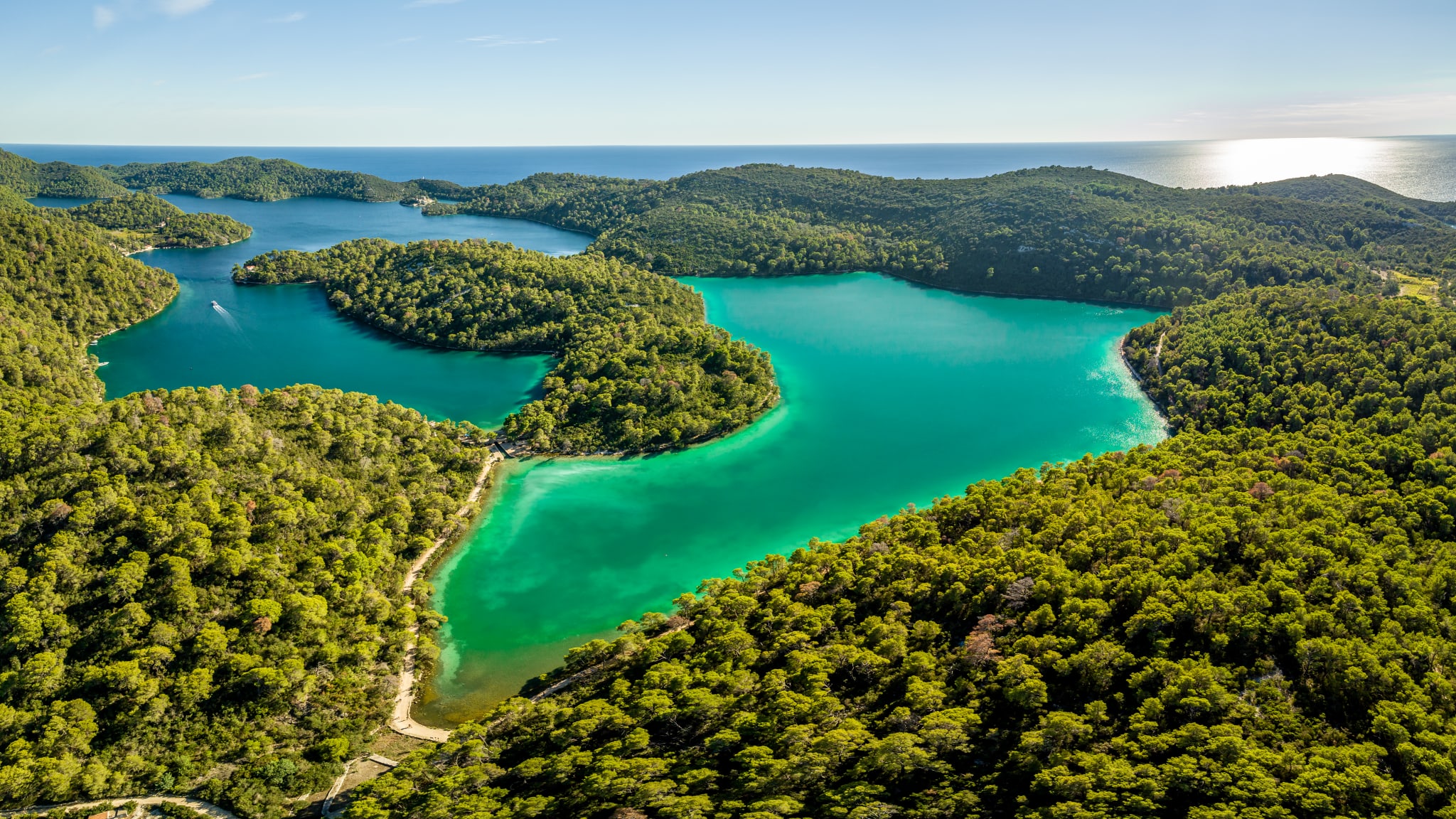 Die Insel Mljet von oben © Julien Duval