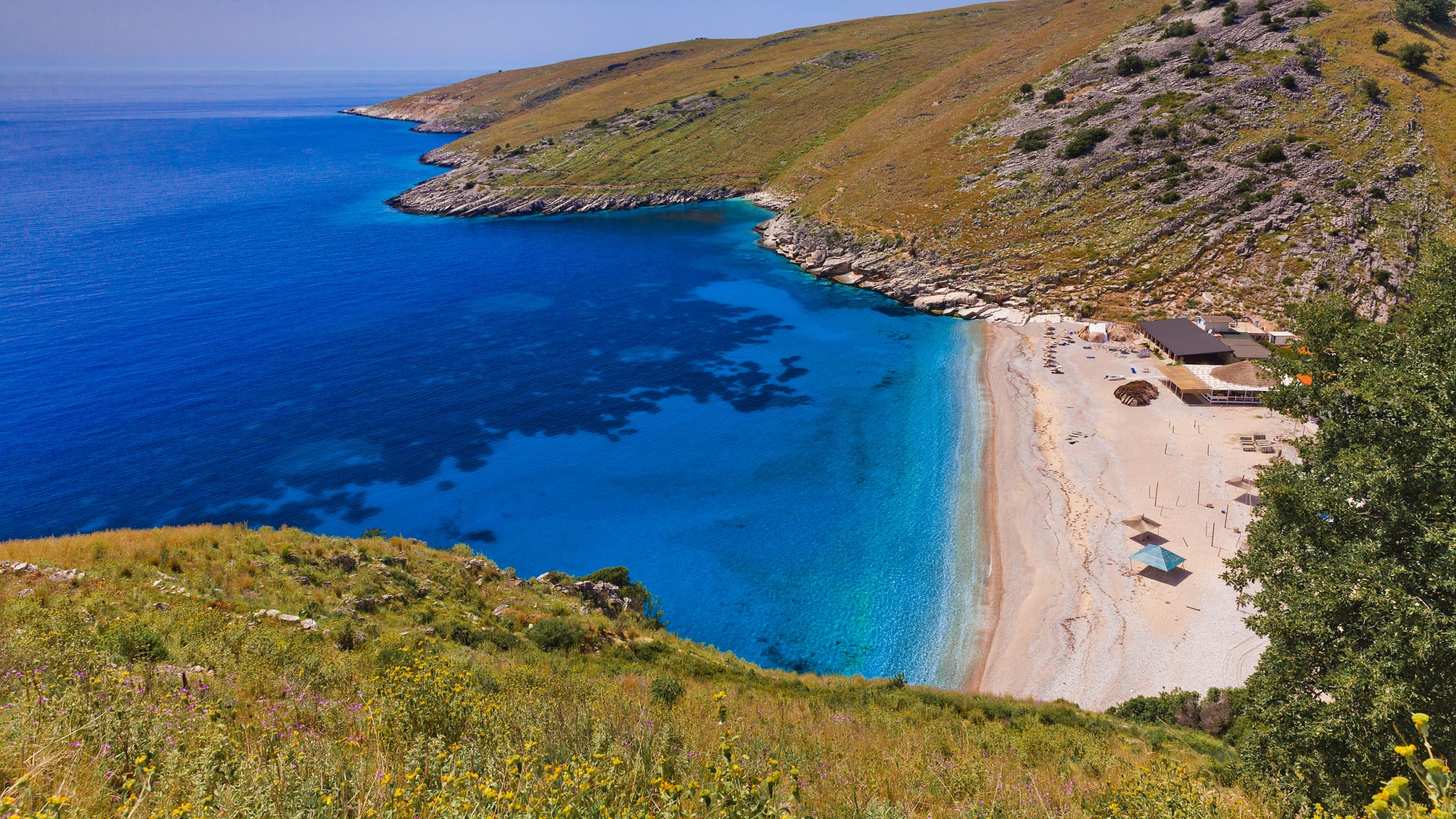 Llaman Bay, Himara Beach, Vlora, Albanien ©Olimpio Fantuz/HUBER IMAGES