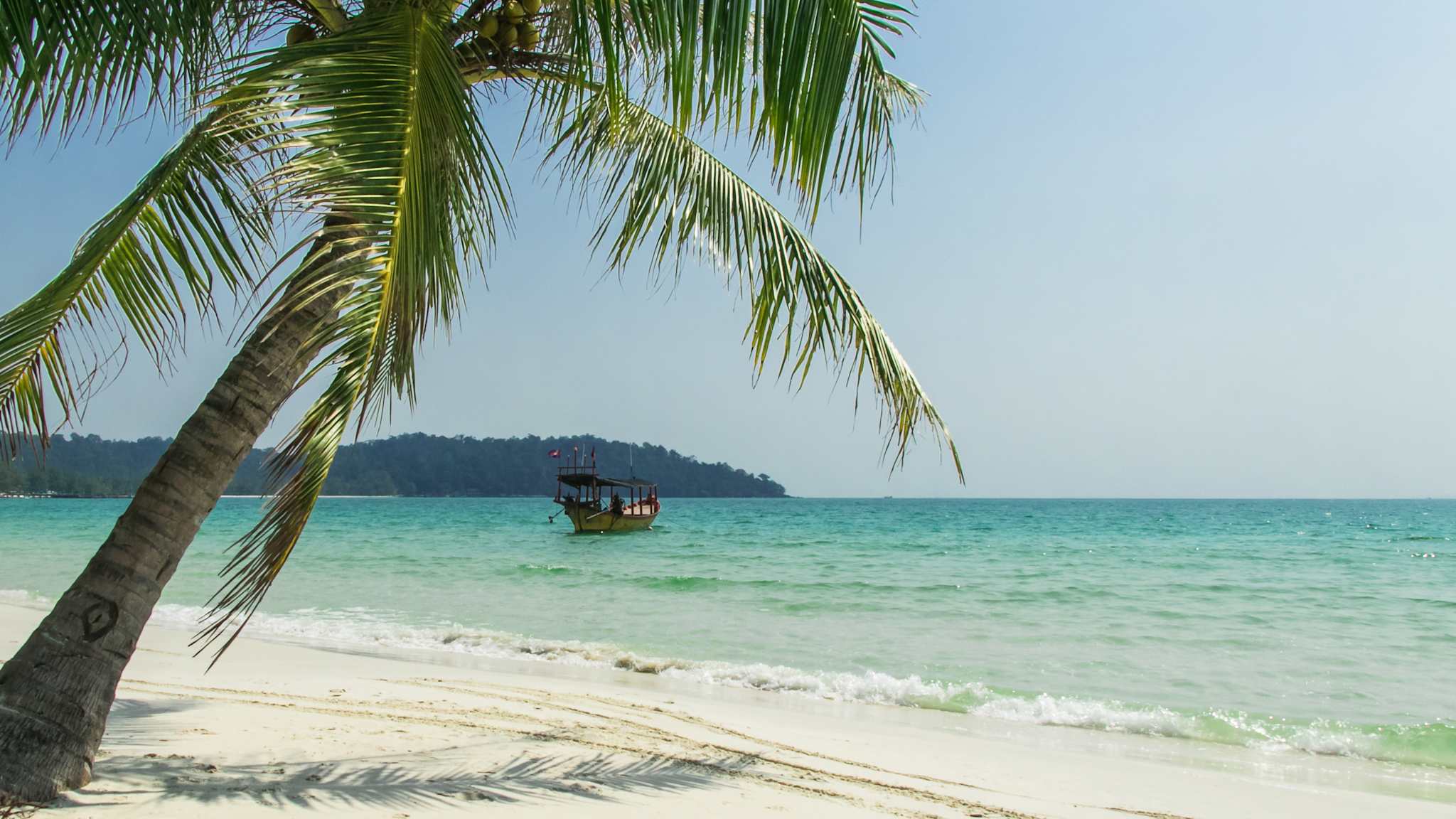 Palmenstrand, Kambodscha © Percy Hendrich/iStock / Getty Images Plus via Getty Images