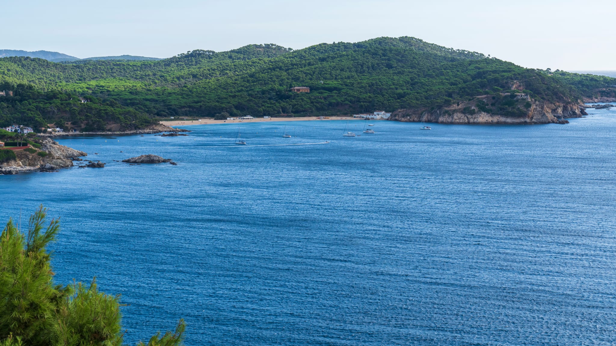 Platja del Castell, Palamós, Spanien