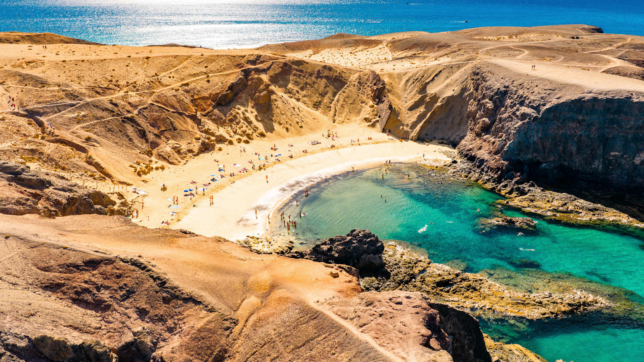 Playa de Papagayo Beach, Lanzarote, Kanaren