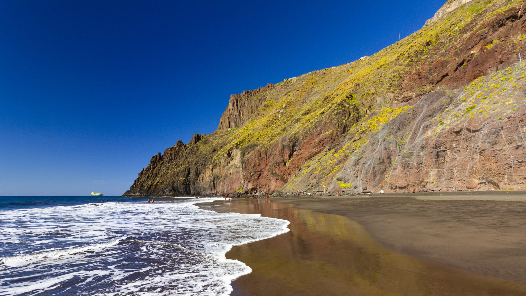 Playa las Gaviotas, Teneriffa, Spanien
