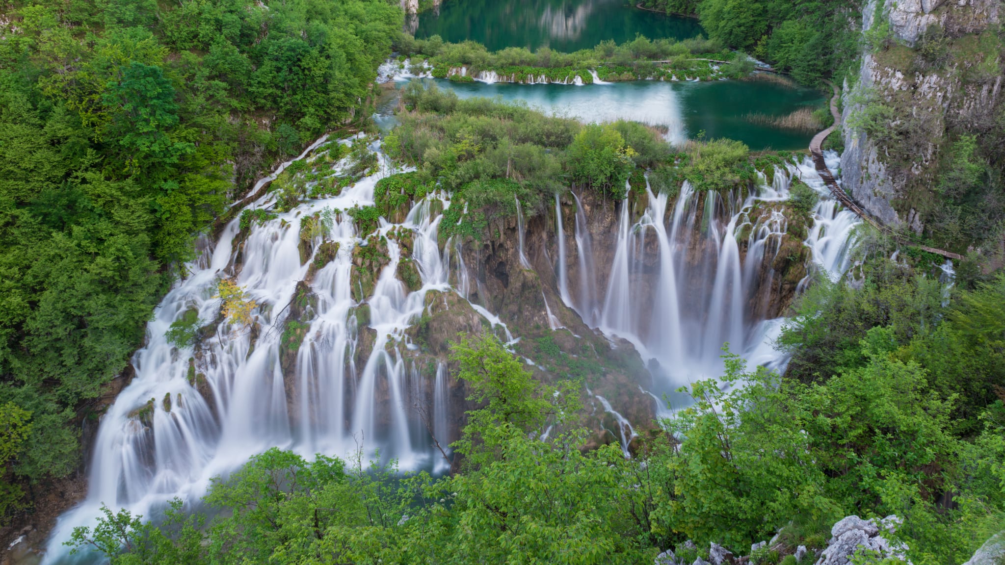 Wasserfälle im Nationalpark Plitvicer Seen, Sastavci © Luka Esenko