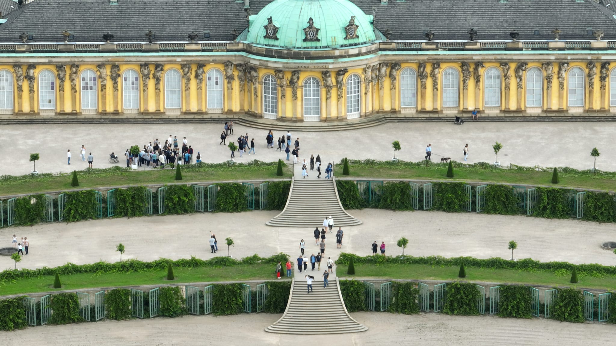 Schloss Sanssouci, Potsdam, Brandenburg, Deutschland