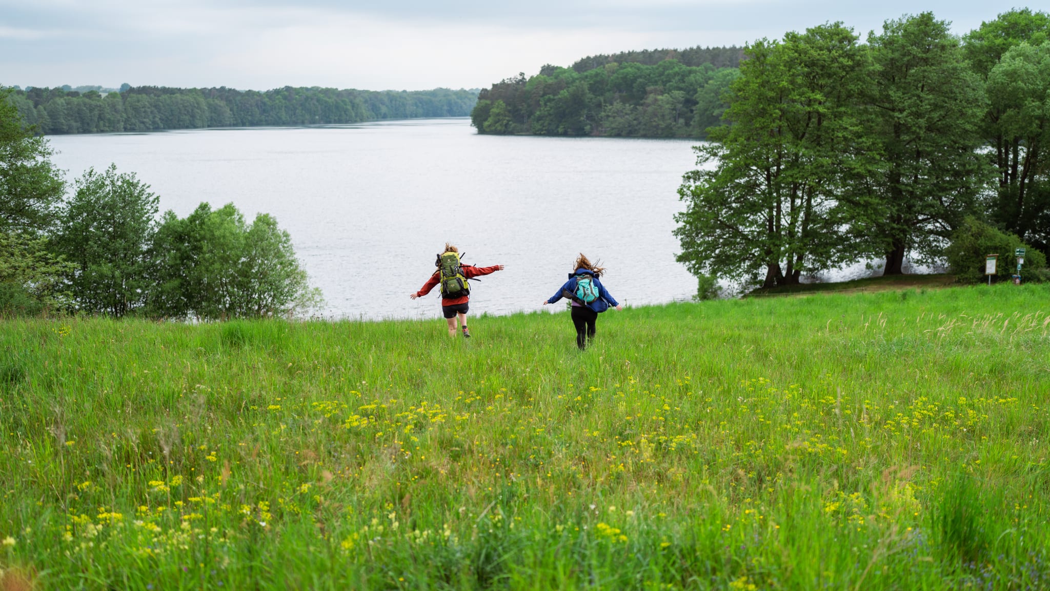 Auf dem Naturparkweg bei Carvitz, Schmaler Luzin, Mecklenburg-Vorpommern