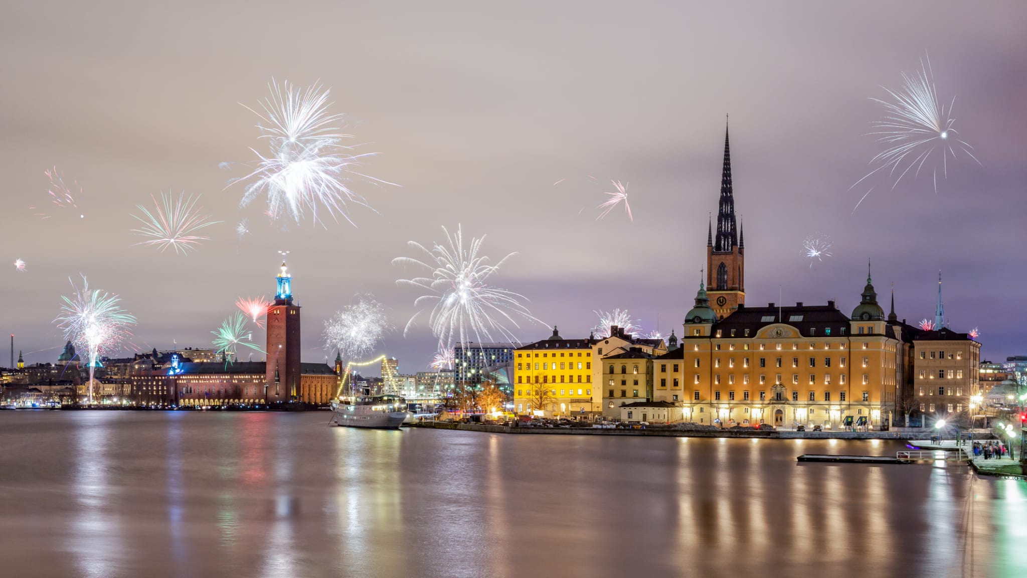 Silvesterfeuerwerk in Stockholm, Schweden © Kevincho_Photography/iStock / Getty Images Plus via Getty Images