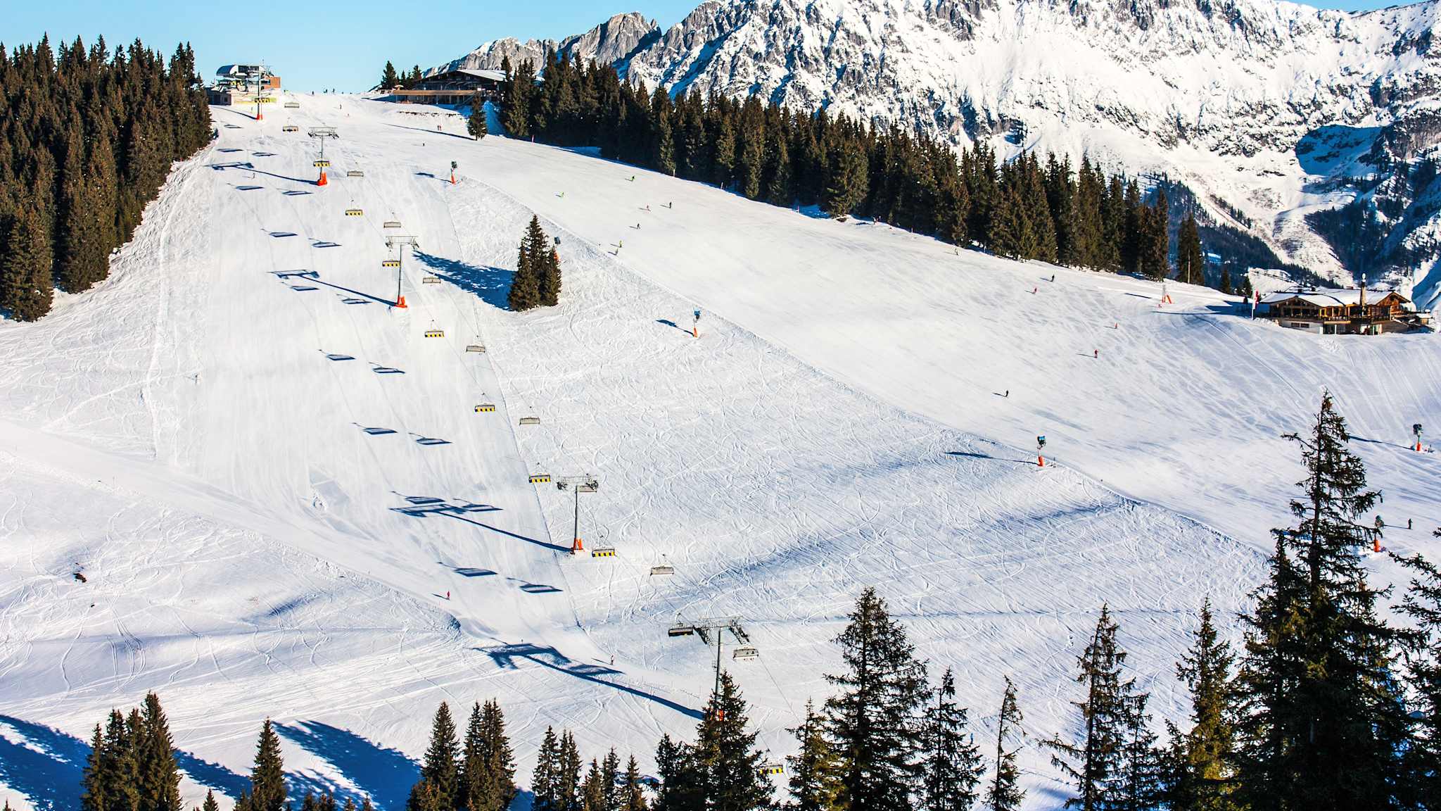 Skilift an der Skiwelt, Wilder Kaiser, Brixental.