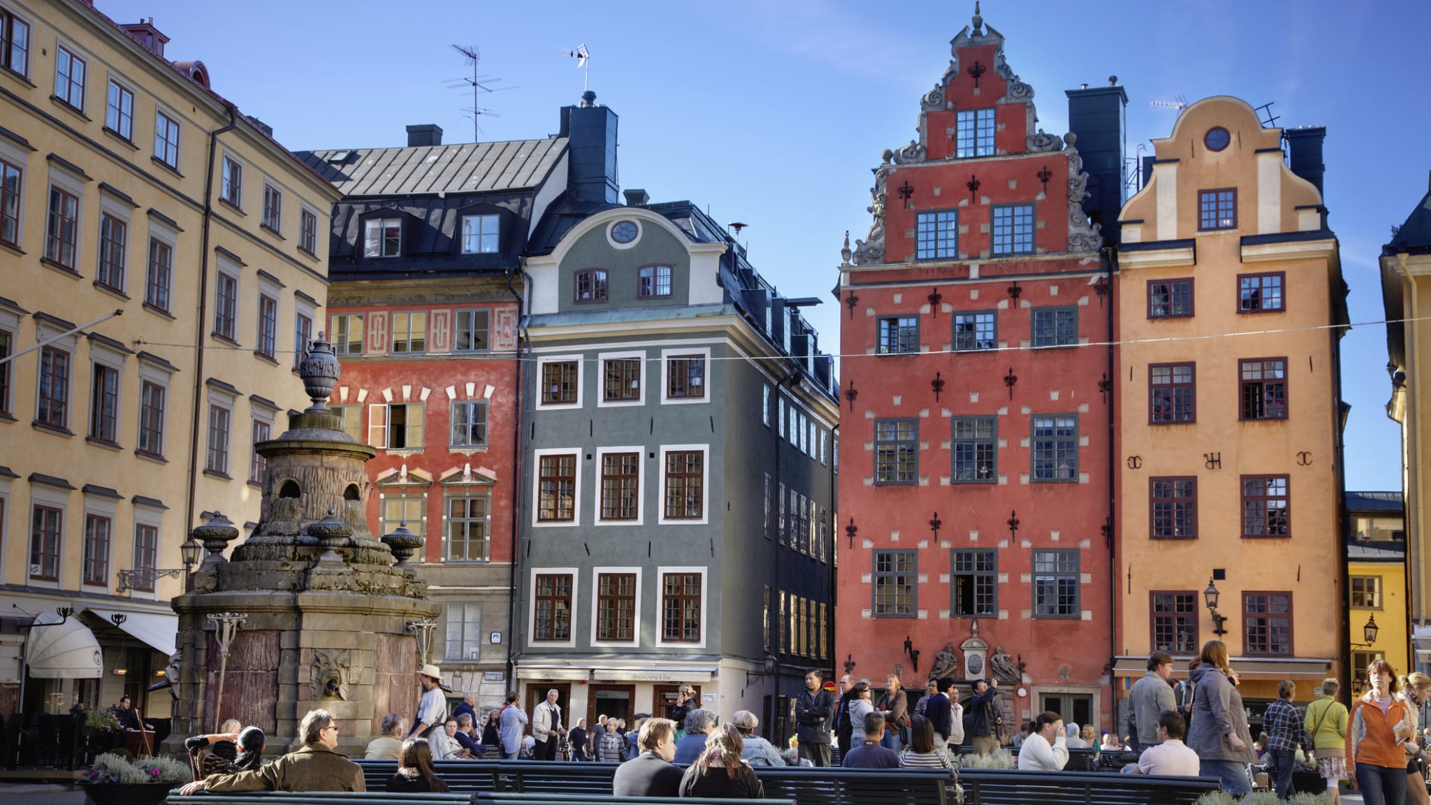 Stortorget, in Stockholm ©Michael Robinson/Corbis Documentary via Getty Images
