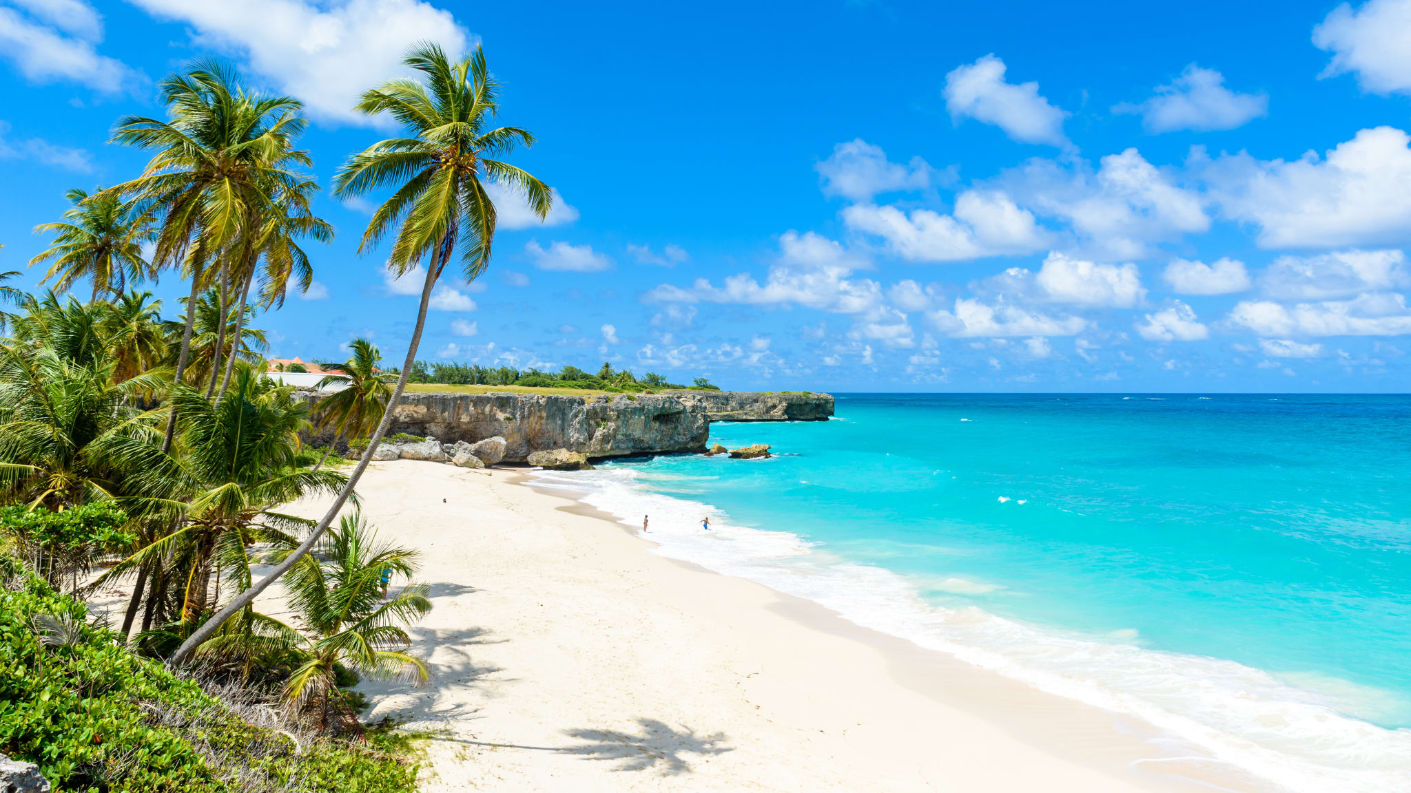 Blaues Meer und weißer Strand auf Barbados © stock.adobe.com - Simon Dannhauer