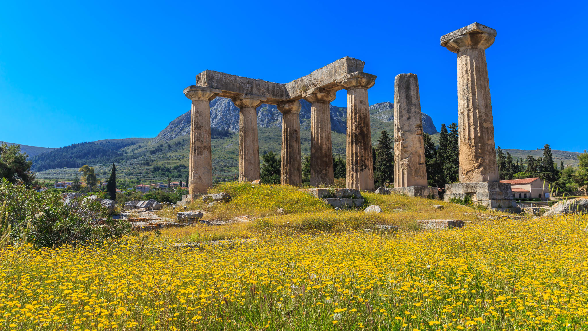 Apollon Tempel auf der Halbinsel Peloponnes in Griechenland
