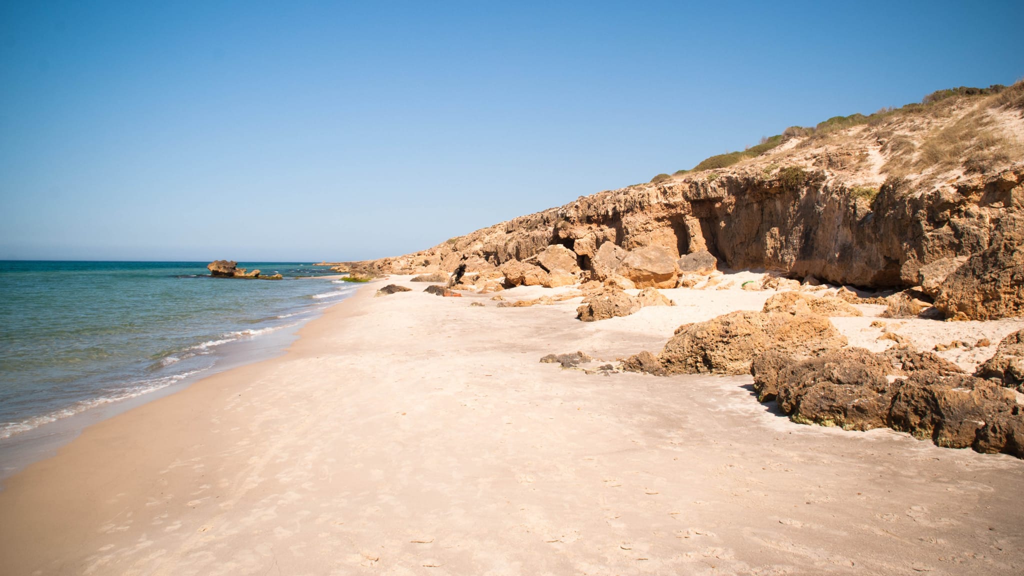 Beach in Raf Raf, Tunesien