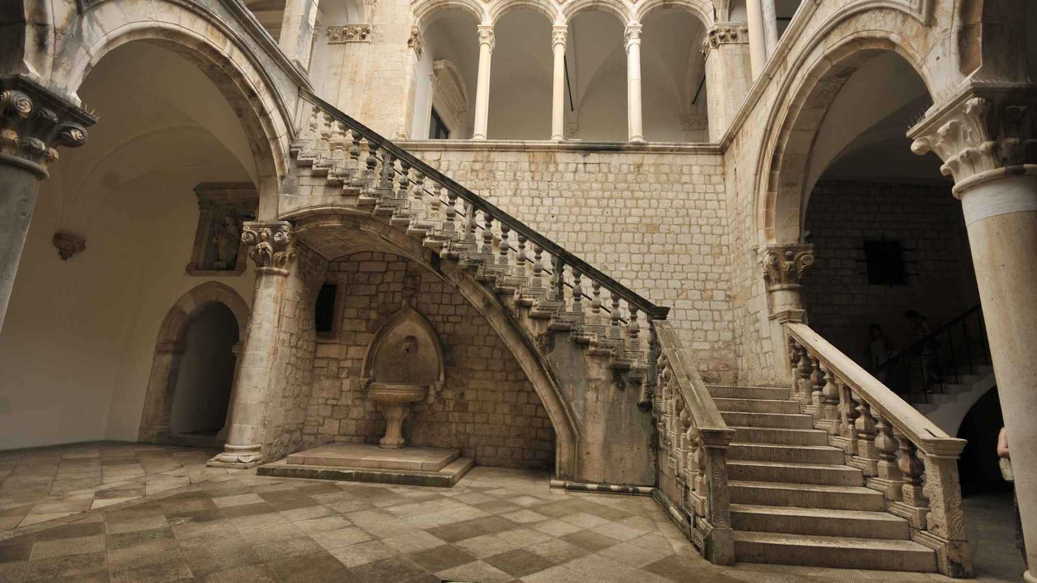 Blick auf den Rectors Palace in Dubrovnik.