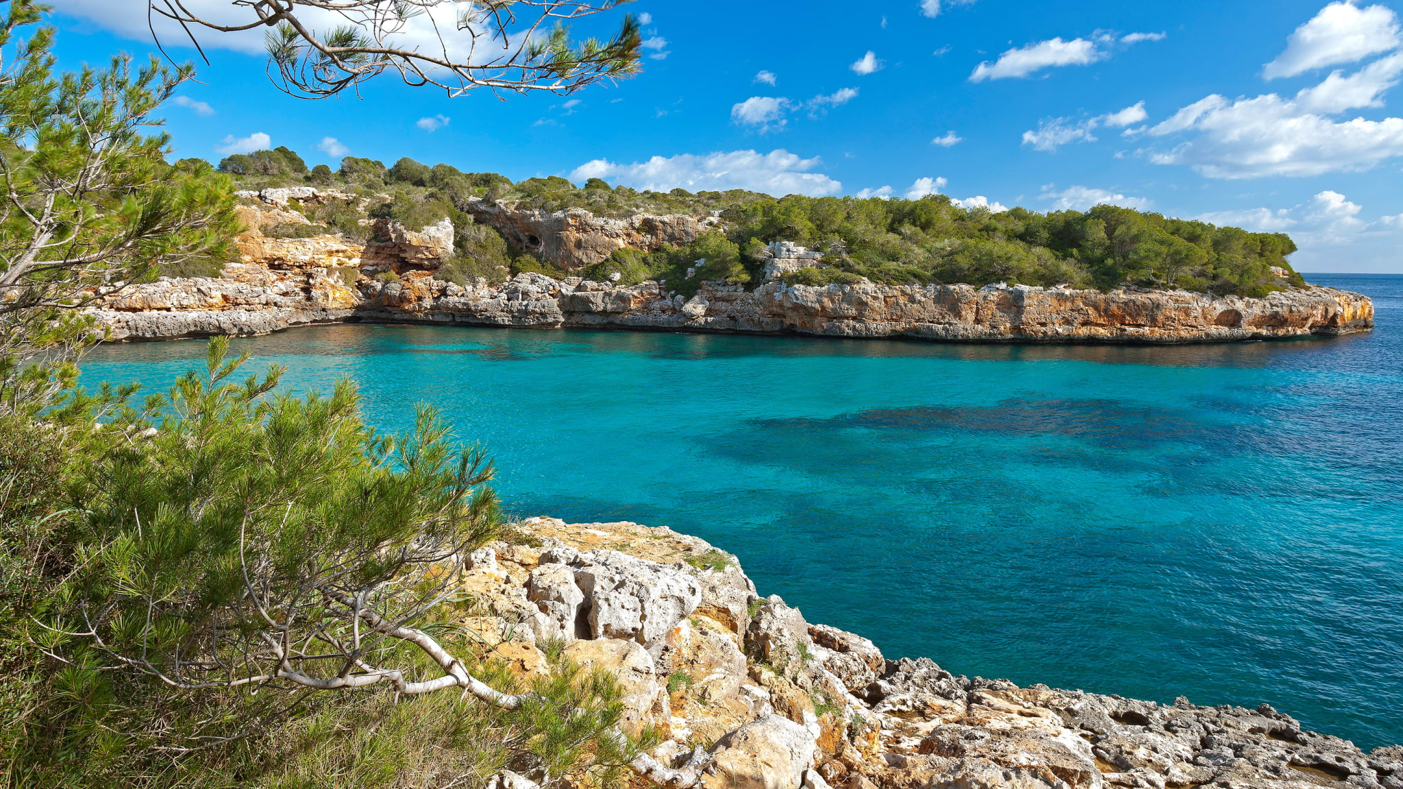 Bucht Cala Sa Nau, Mallorca, Spanien © Chris Seba/HUBER IMAGES