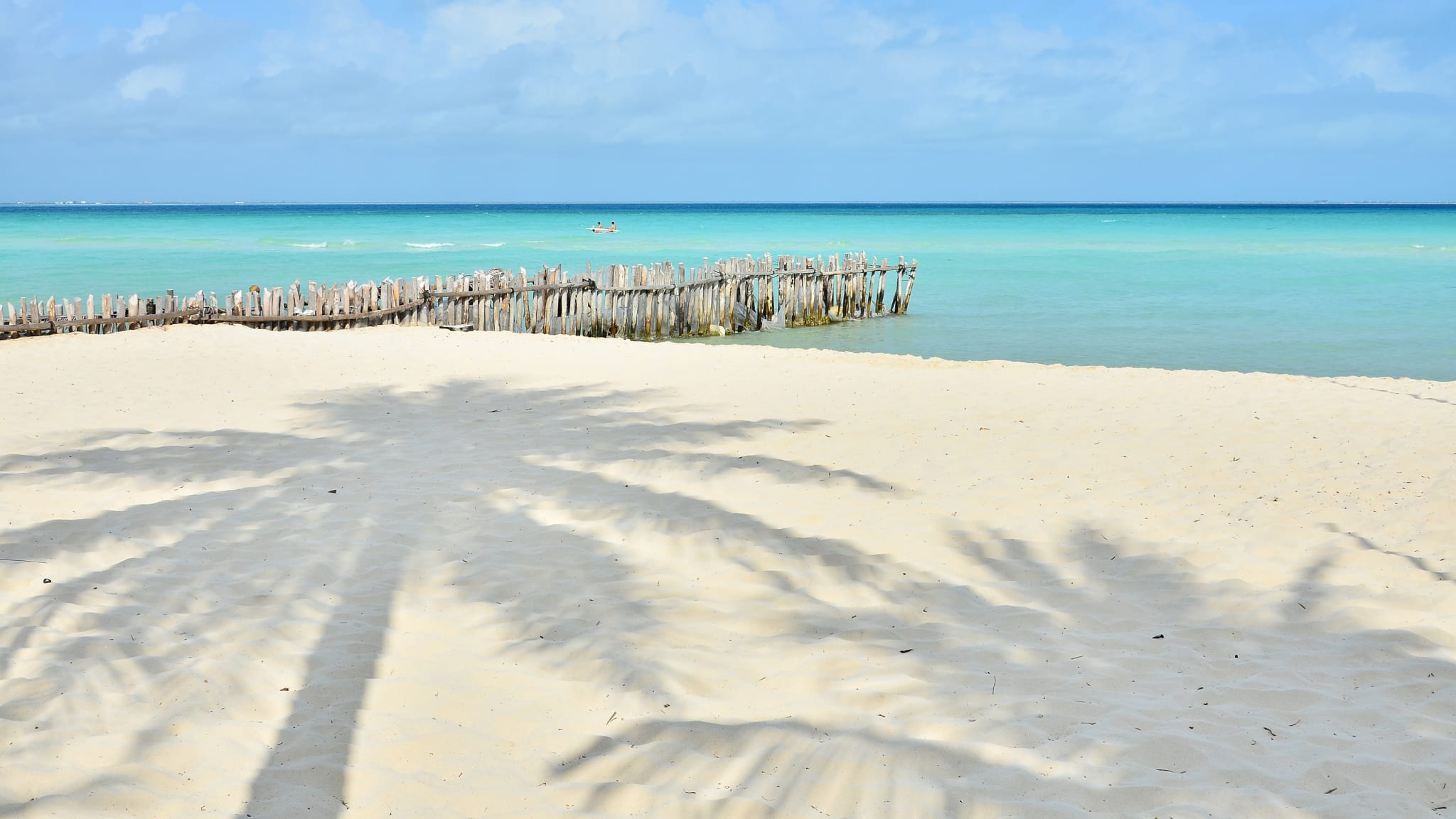 Ein kleiner Strand auf der Isla Mujeres vor Cancún, Mexiko