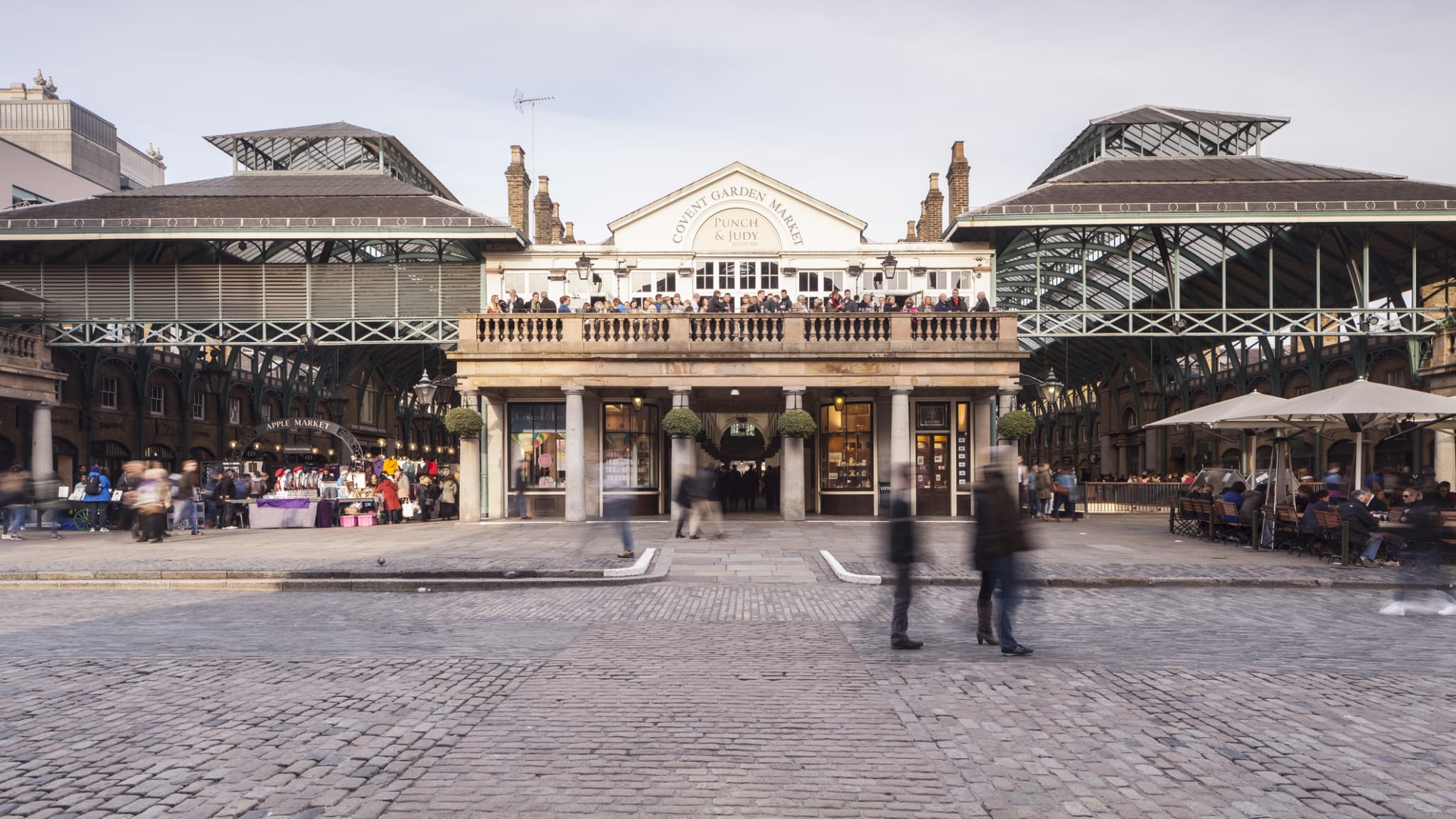 Ein Markt in Covent Garden, London