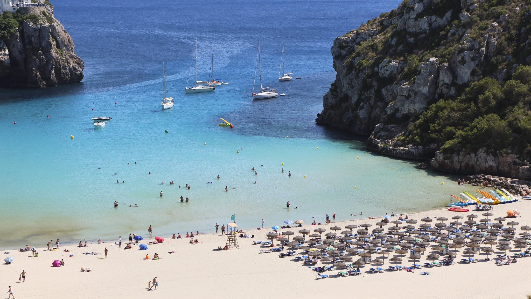 Strand Cala en Porter auf Menorca