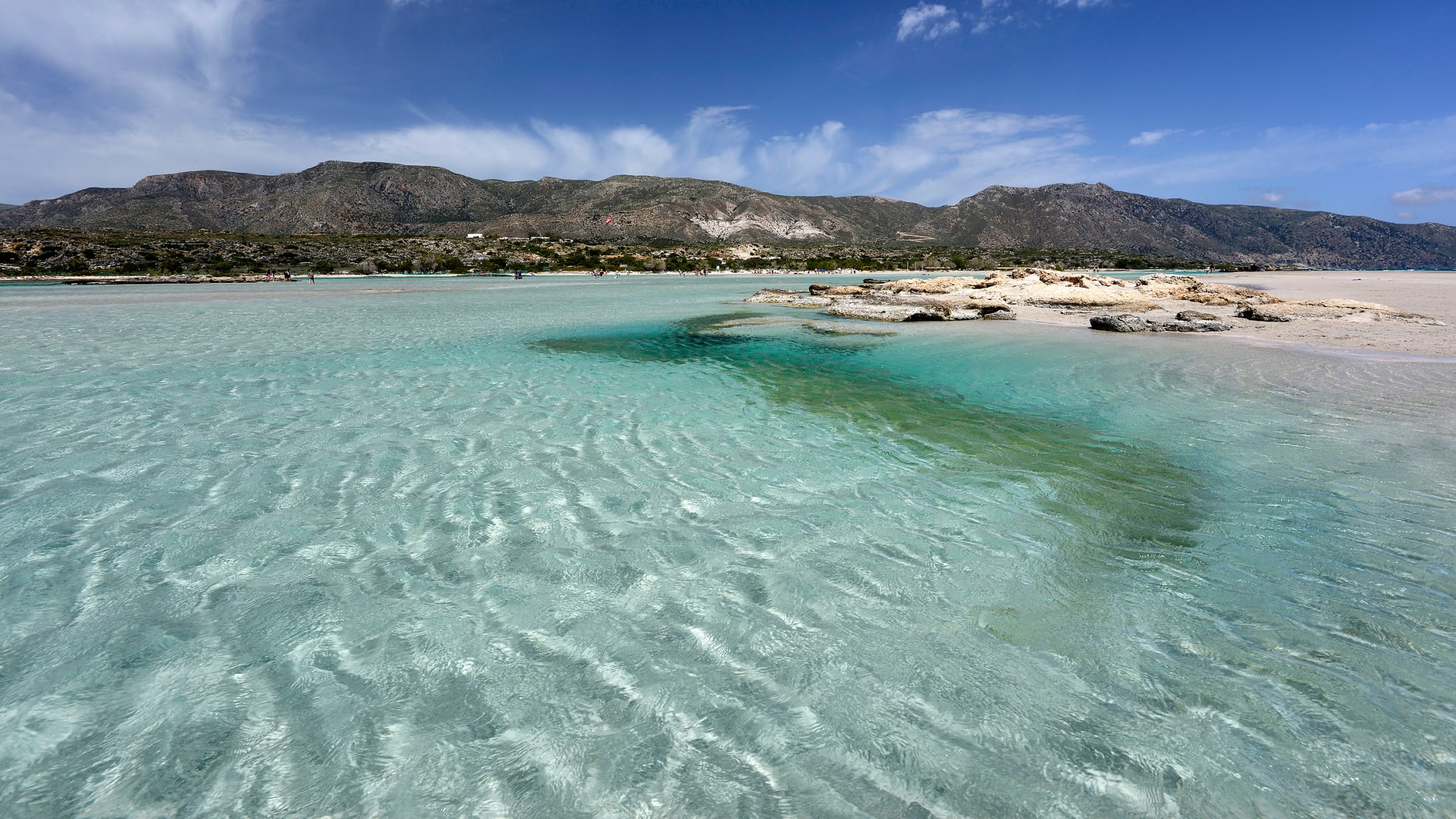 Elafonissi Lagune und Strand, Chaniá, Kreta, Griechenland