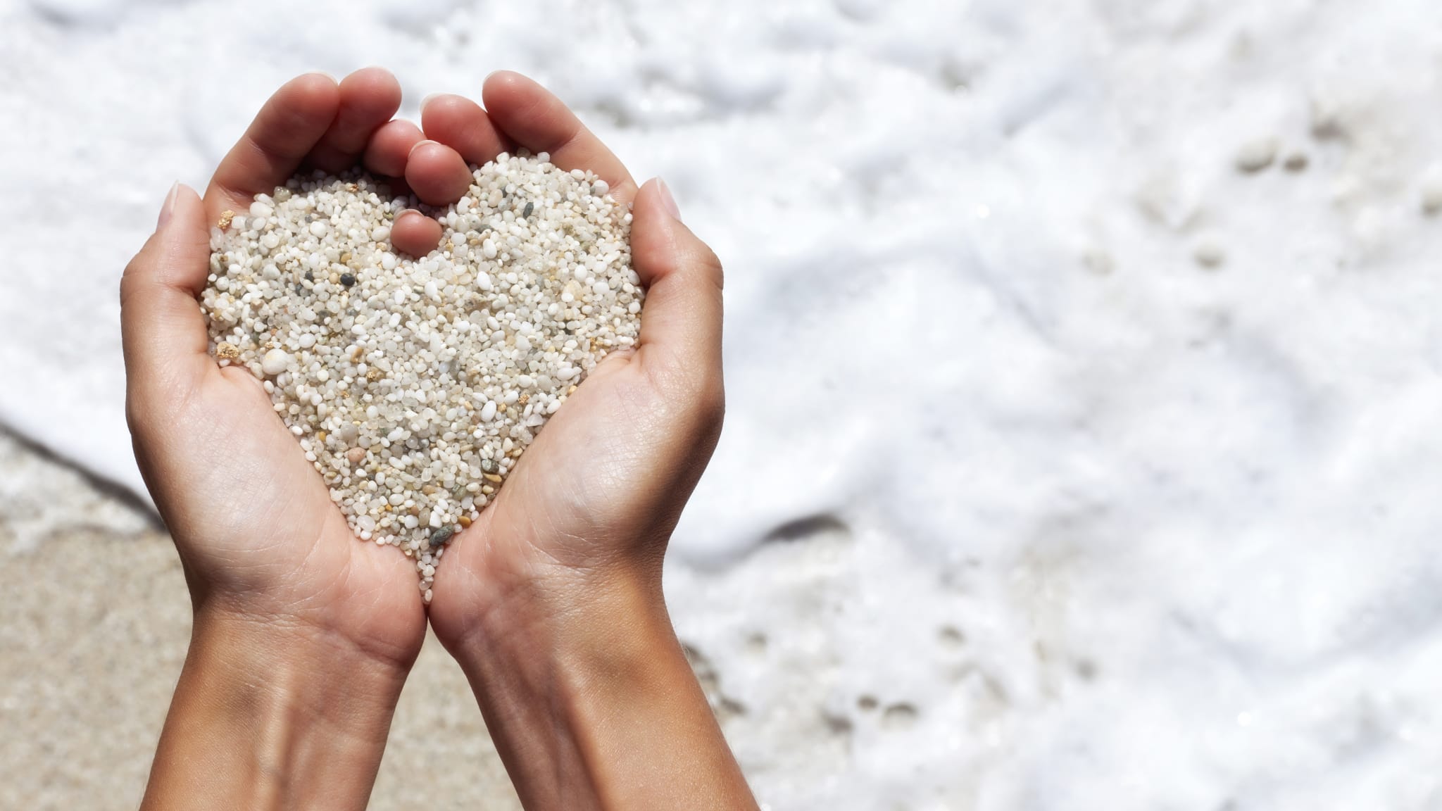 Herz aus Sand