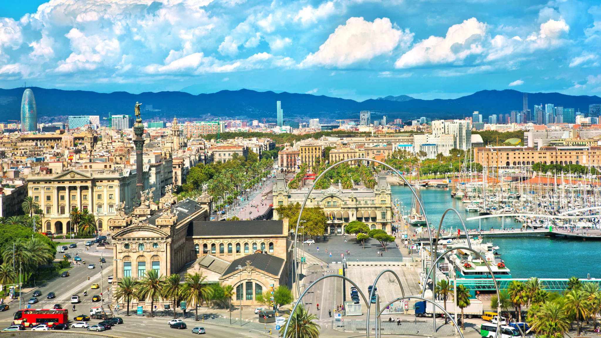 Der Hafen von Barcelona.