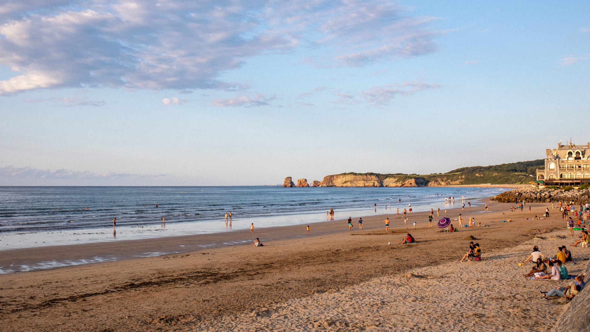 Hendaye Beach, Atlantikküste, Frankreich