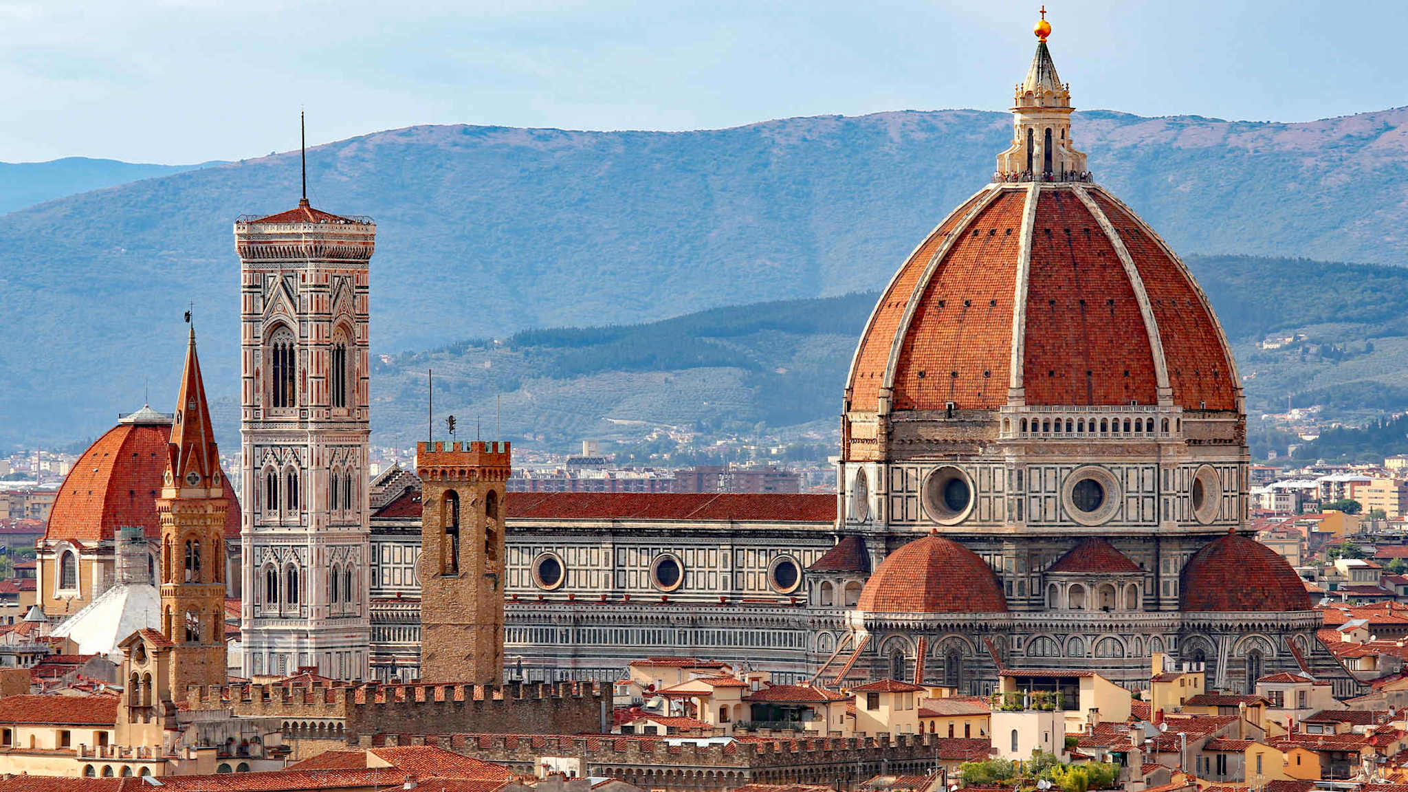 Kuppel der Kathedrale Santa Maria del Fiore  in Florenz, Italien.