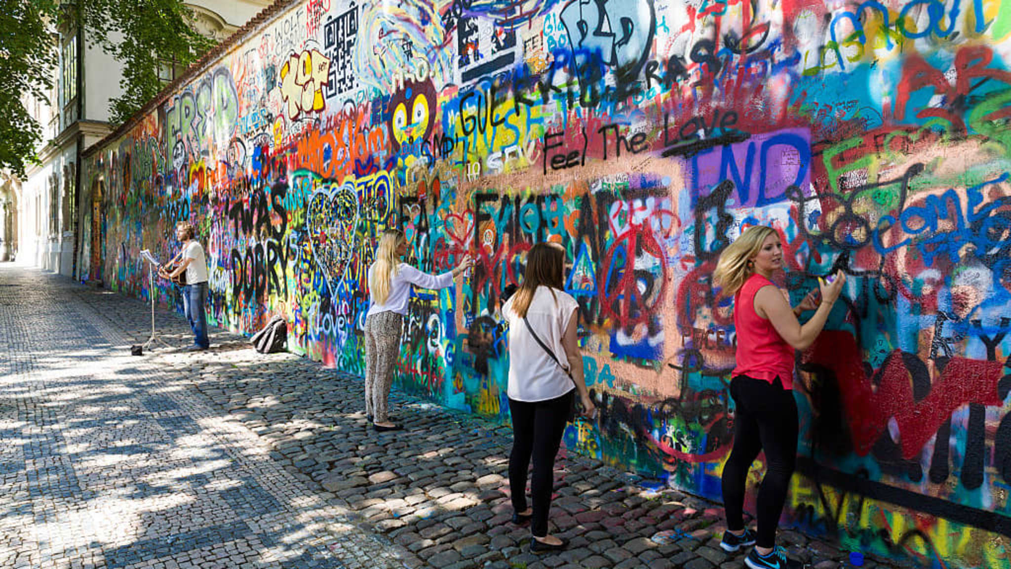 Die John Lennon-Mauer in Prag.
