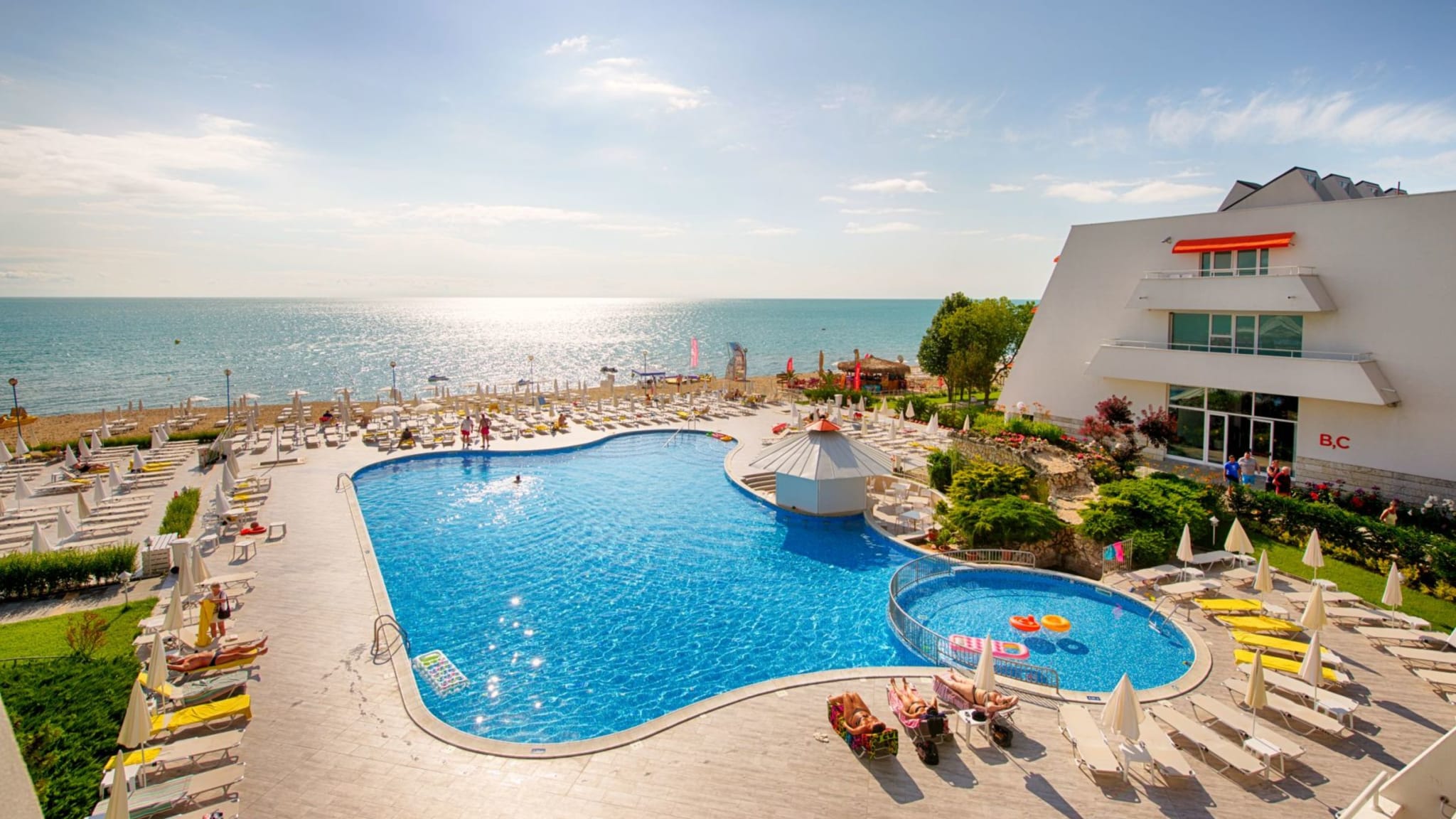 Ideal für die ganze Familie – Bulgariens Clubhotels haben ein Herz für Kinder. Bild vom Hotelier Suneo Club Helios Beach, Juni 2017.